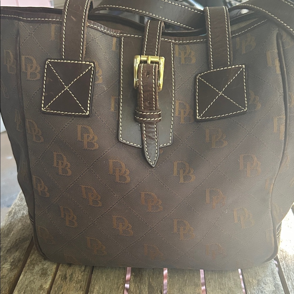 Dooney & Bourke Cream Canvas Bag